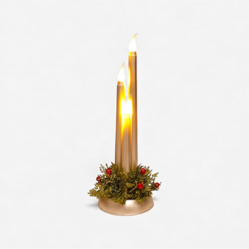 Bougies LED de Noël Sécuritaires avec Effet Flamme Danseur