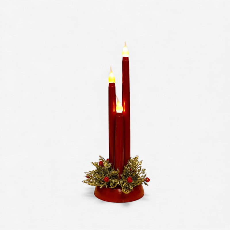 Bougies LED de Noël Sécuritaires avec Effet Flamme Danseur