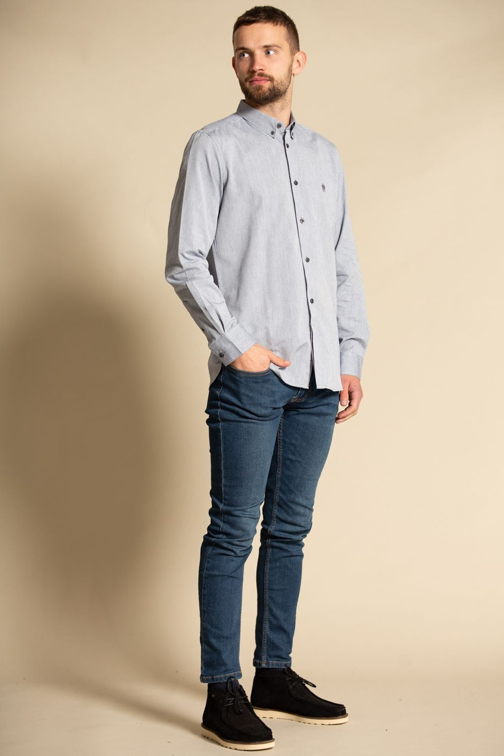 Chemises Homme Classiques Manches Longues pour Travail et Loisirs
