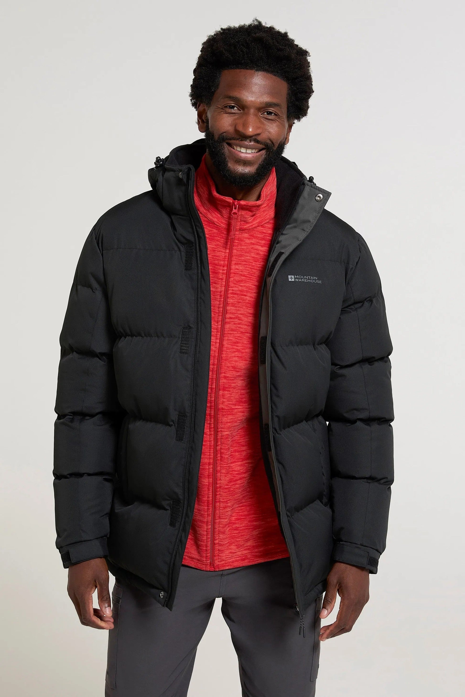 Veste Hivernale Doublée avec Capuche et Poches Fermetures Éclair pour Homme - LuxeStyle