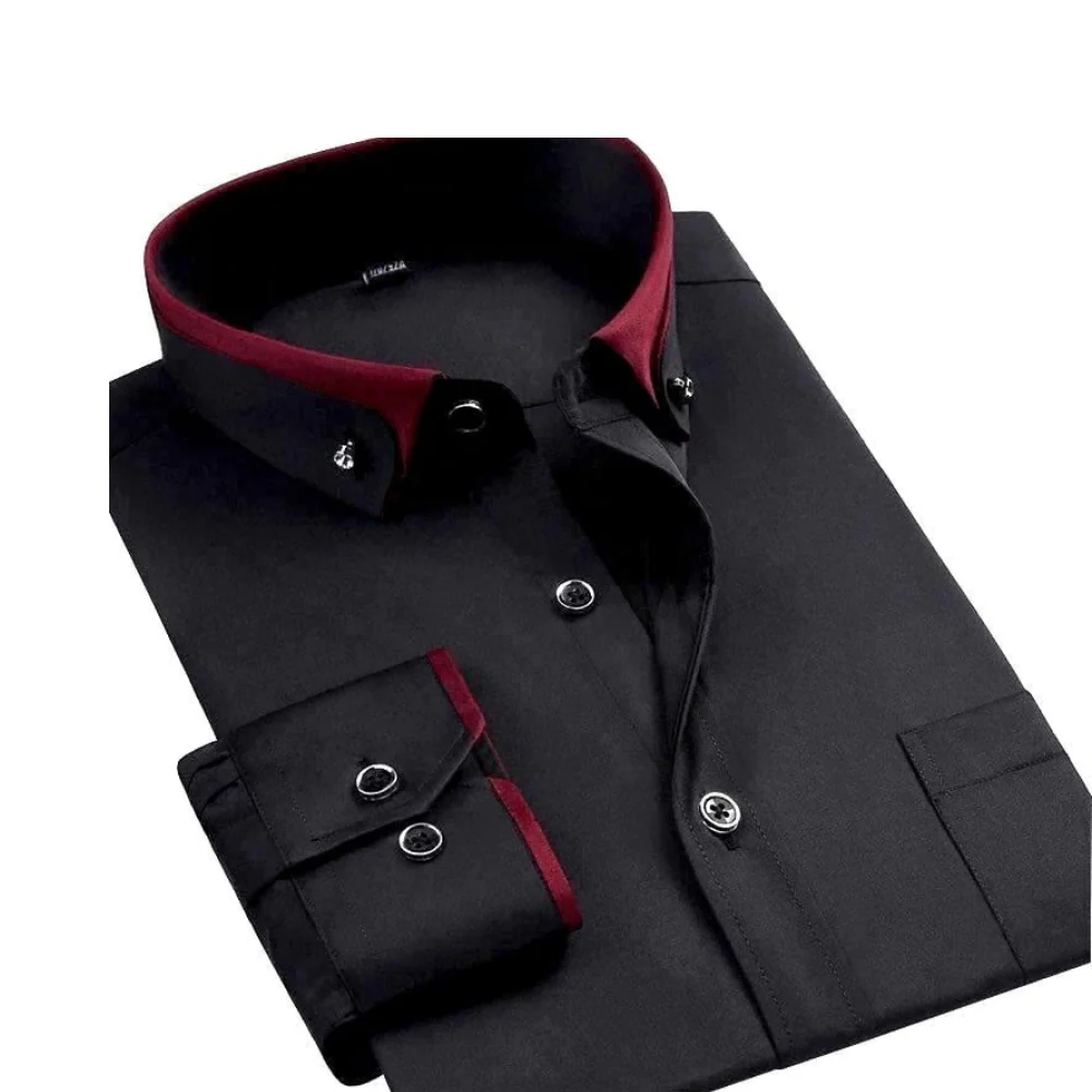 Chemise Homme Classique à Manches Longues pour Bureau - LuxeStyle