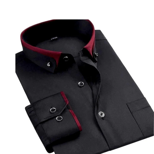 Chemise Homme Classique à Manches Longues pour Bureau - LuxeStyle