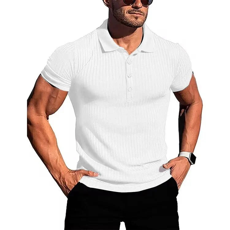 Polo Homme Rayé Fashionnable pour Sport et Loisir