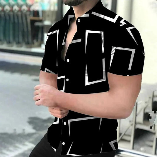 Chemise Homme Été Grand Format Floral Coloré - LuxeStyle