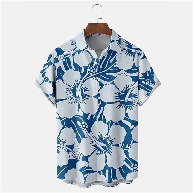 Chemise Décontractée Exotique Homme Taille Grande pour Été
