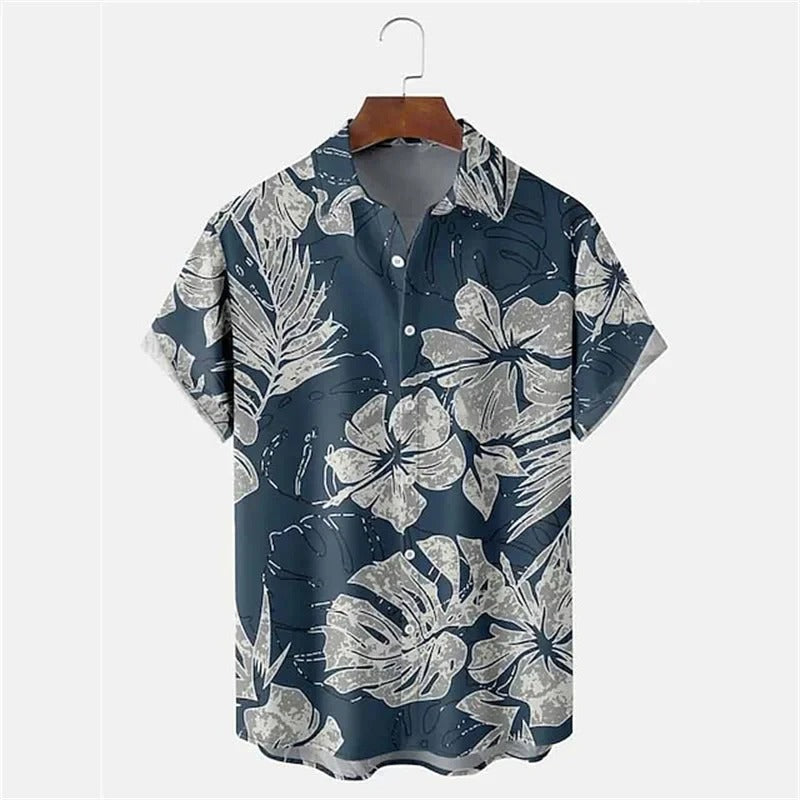 Chemise Décontractée Exotique Homme Taille Grande pour Été