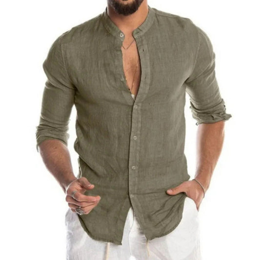 Chemise Homme Manches Longues Respirante pour Été - LuxeStyle