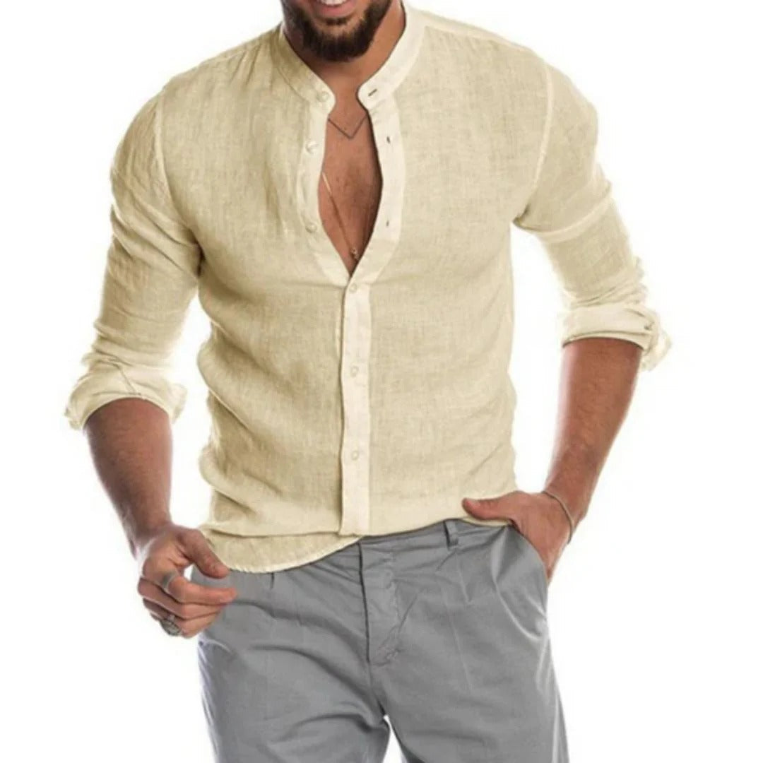 Chemise Homme Manches Longues Respirante pour Été