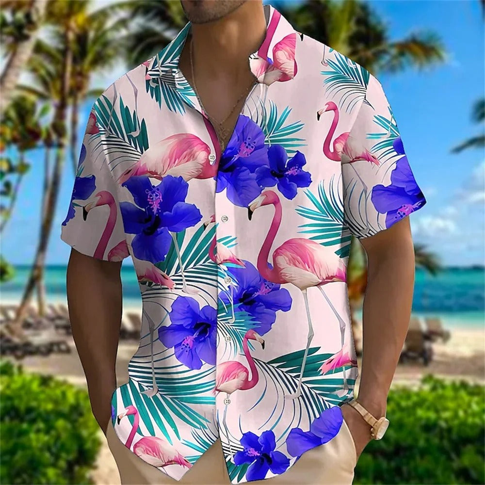 Chemise Hawaienne Grande Taille pour Homme