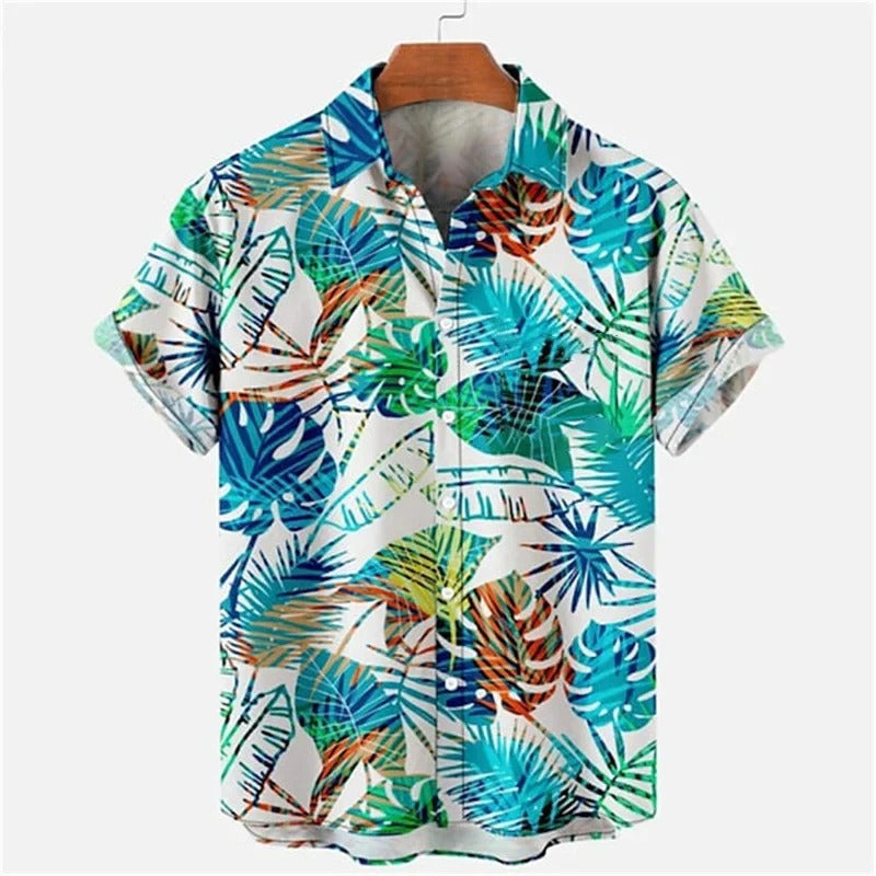 Chemise Décontractée Exotique Homme Taille Grande pour Été