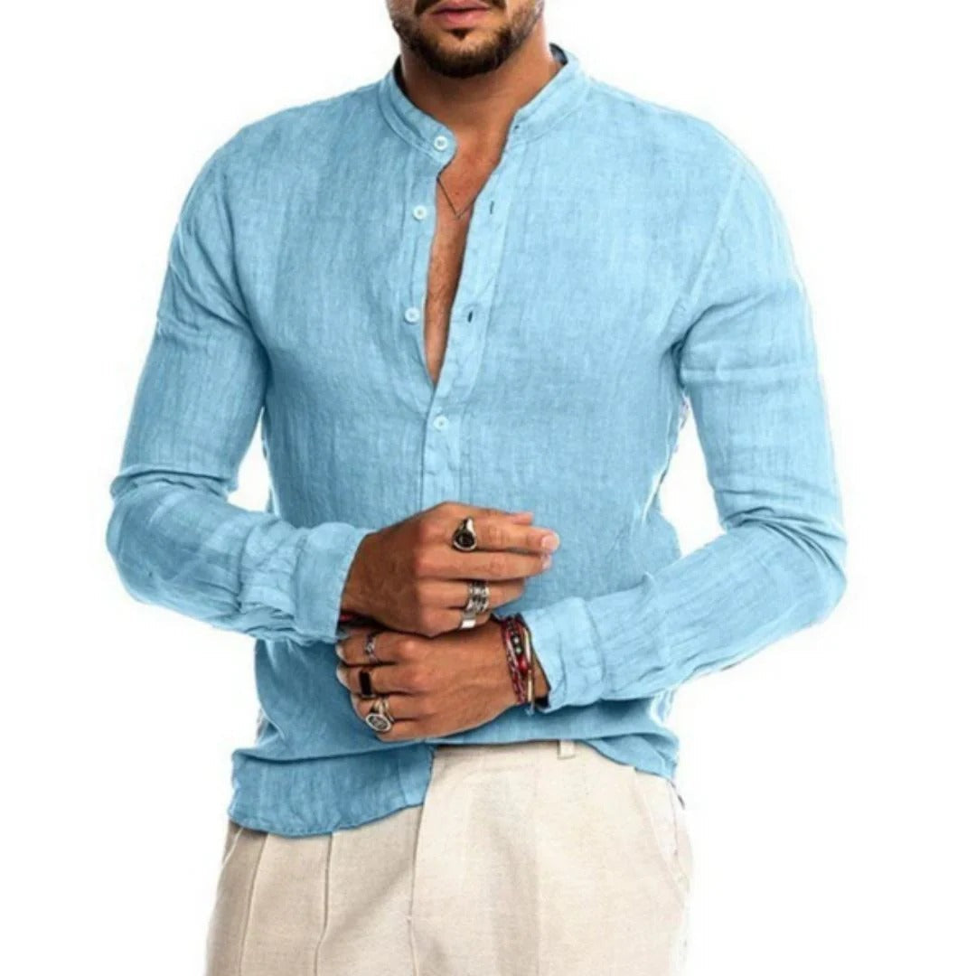 Chemise Homme Manches Longues Respirante pour Été