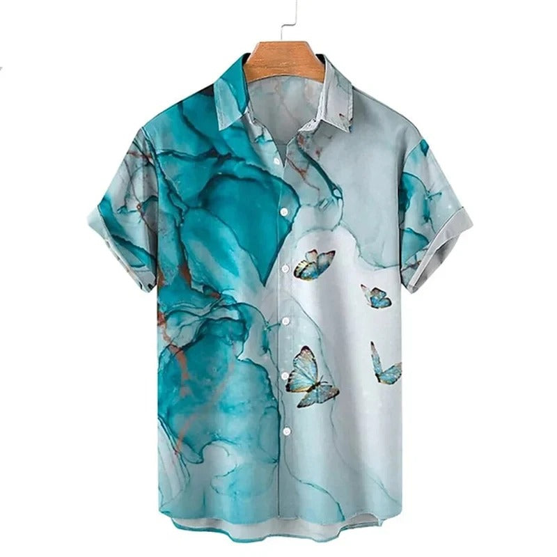 Chemise Décontractée Exotique Homme Taille Grande pour Été