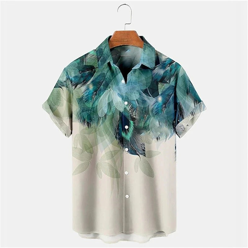 Chemise Décontractée Exotique Homme Taille Grande pour Été
