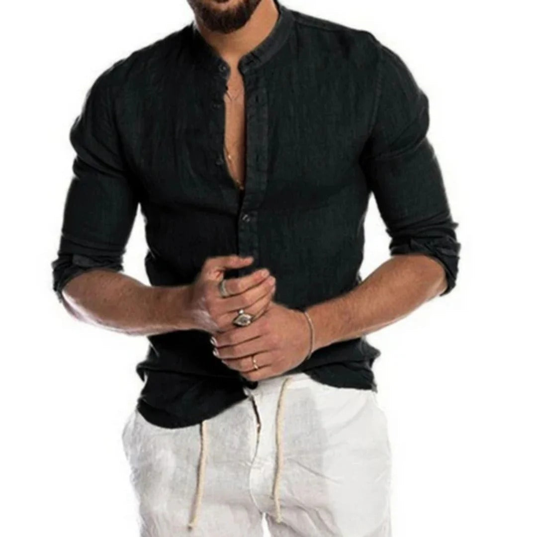 Chemise Homme Manches Longues Respirante pour Été