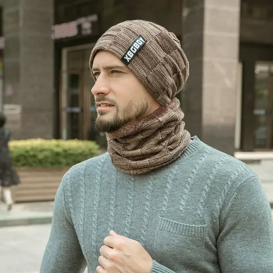 Bonnet et Cache-Cou Chaud Hiver Homme - LuxeStyle