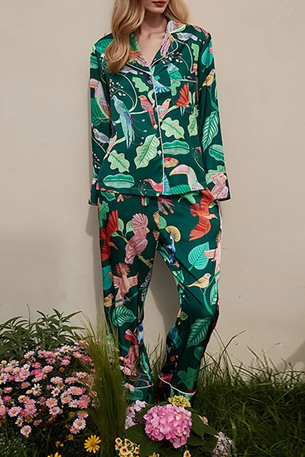 Pyjama Tropical Confortable pour Femme et Homme - LuxeStyle