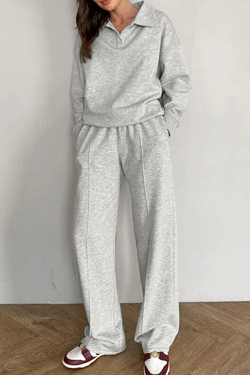 Costume Décontracté Complet Pantalon Large pour Femme - LuxeStyle