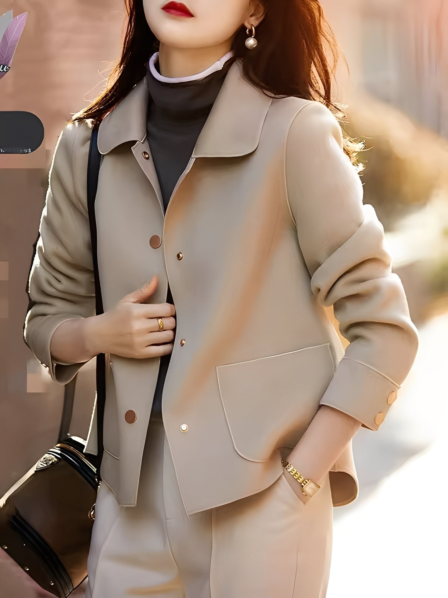 Veste Féminine Élégante pour Travail et Vie Quotidienne - LuxeStyle