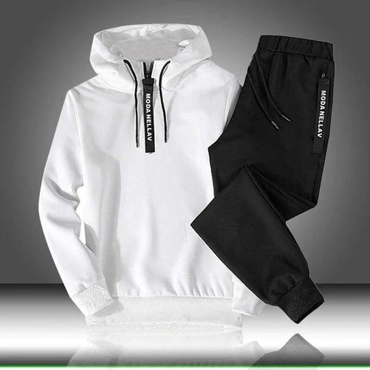 Combinaison Sport Homme avec Sweat À Capuche et Pantalon Étroit | Parfait pour Demi-Saison - LuxeStyle