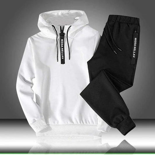 Combinaison Sport Homme avec Sweat À Capuche et Pantalon Étroit | Parfait pour Demi-Saison - LuxeStyle