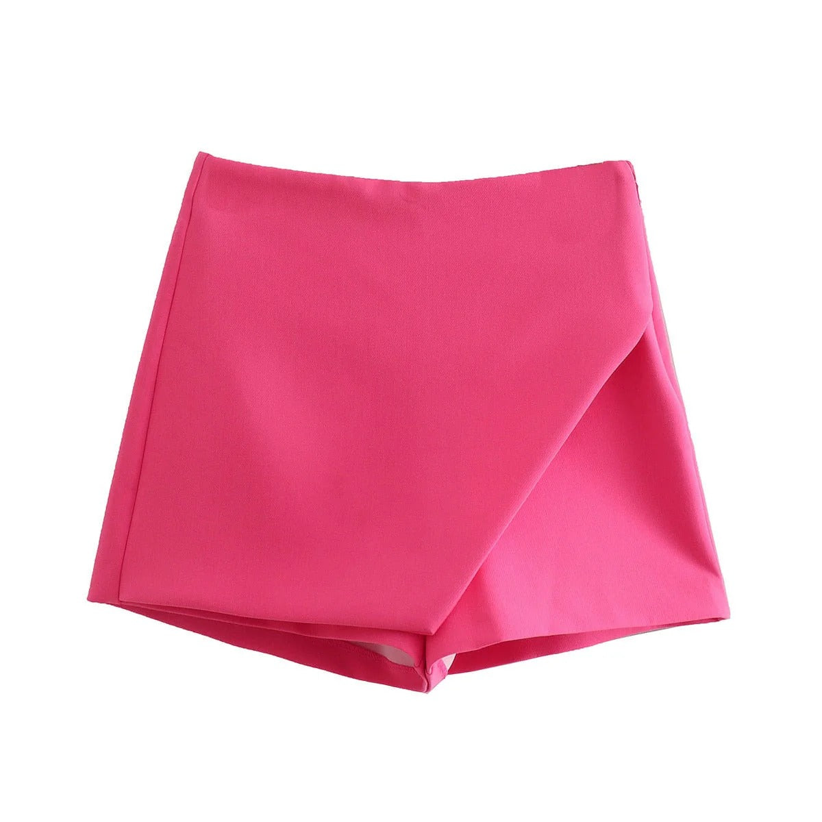 Jupe Courte Décalée pour Femme avec Fermeture Côté - LuxeStyle