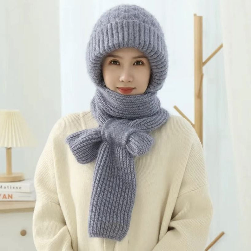 Chapeau Écharpe Unisexe pour Hiver