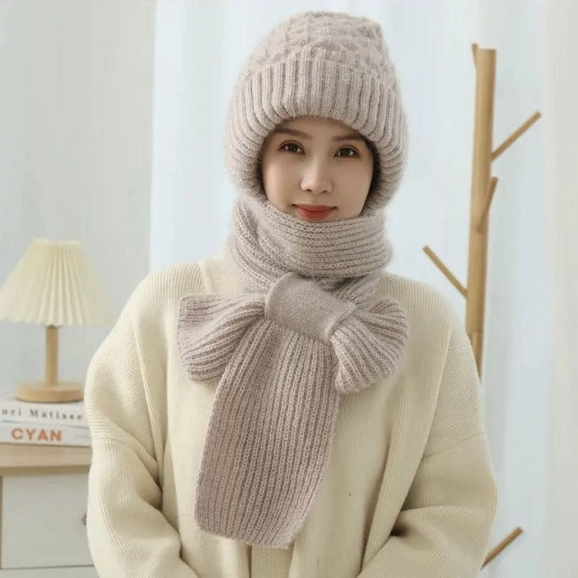 Chapeau Écharpe Unisexe pour Hiver