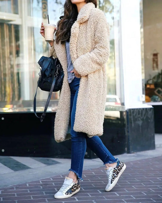 Manteau Femme Hiver Doux et Confortable - Veste Oversize Chaleureuse - LuxeStyle