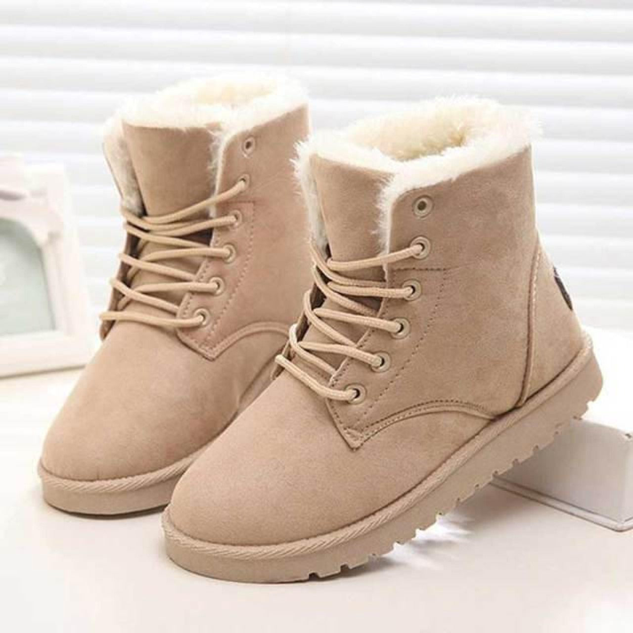Bottines Femme Hiver avec Semelles Grip