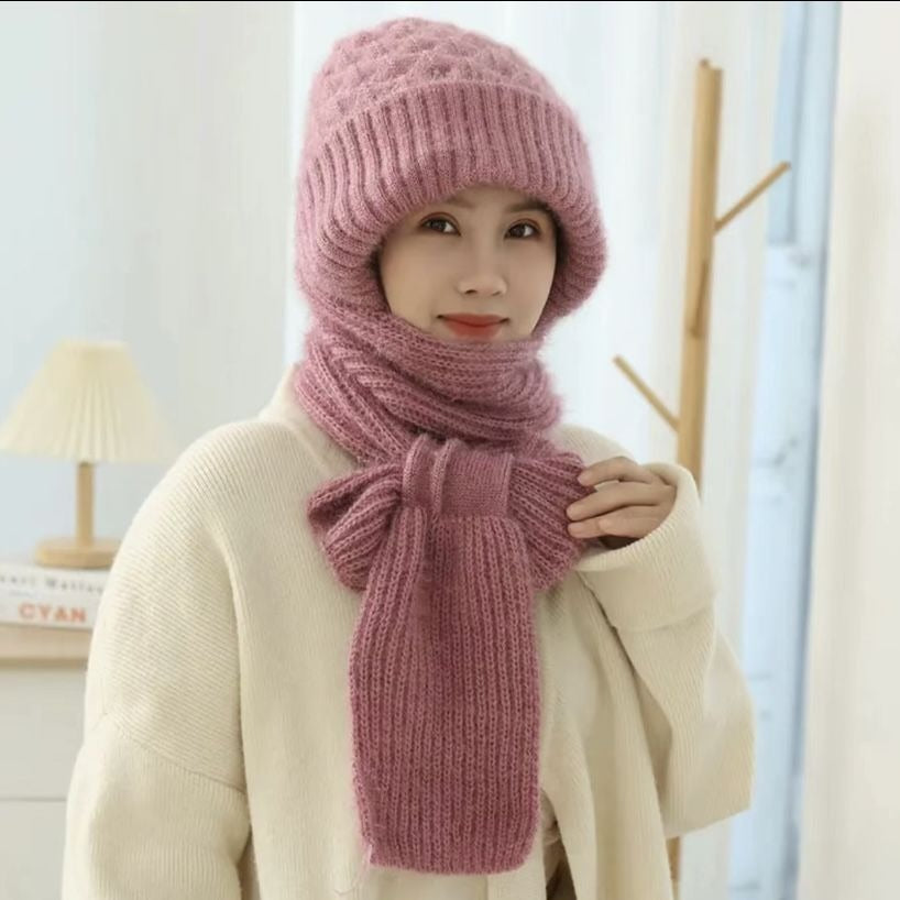 Chapeau Écharpe Unisexe pour Hiver