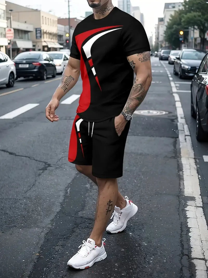 Tenue Détente Été Homme Short et T-Shirt