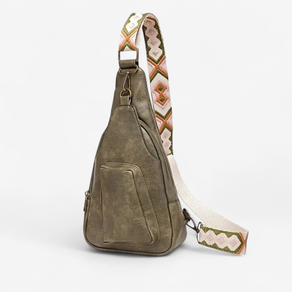 Sac à bandoulière écossais spacieux avec fermeture pratique - LuxeStyle