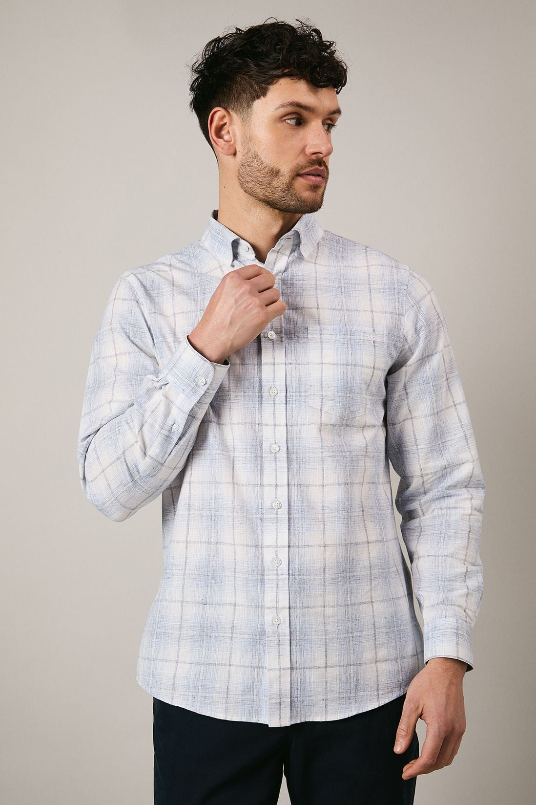 Chemise Homme Carreaux Colorés Col Classique pour Tous les Jours - LuxeStyle