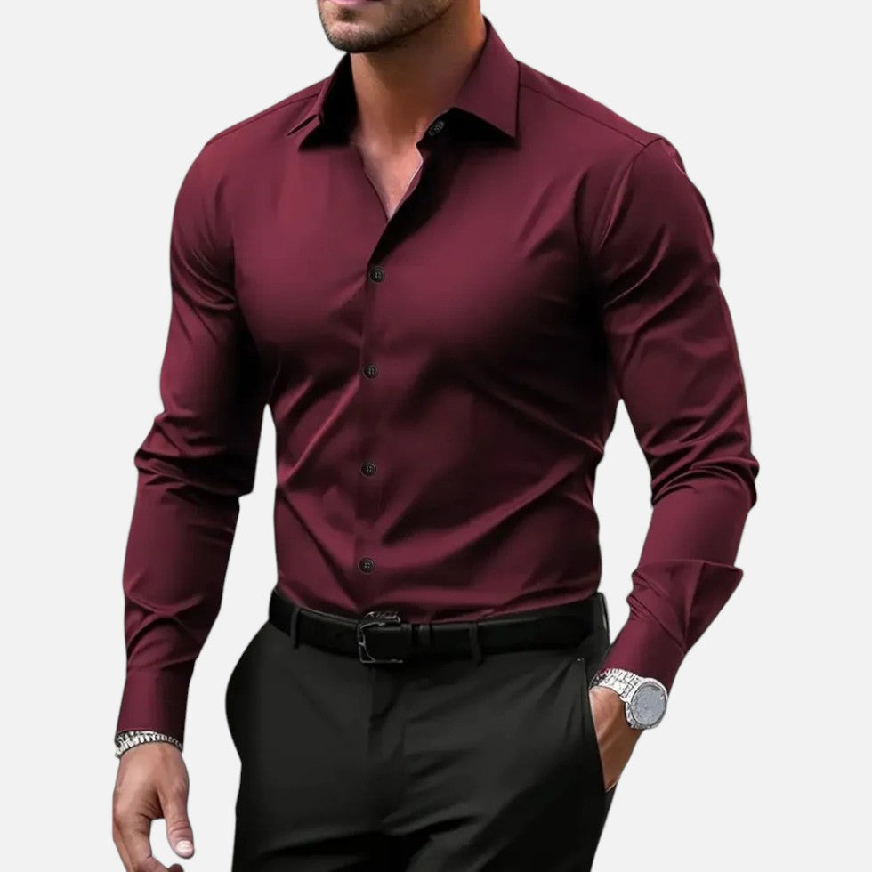 Chemise Homme Slim Manches Longues