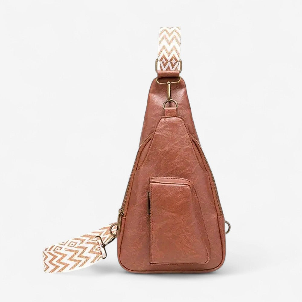 Sac à bandoulière écossais spacieux avec fermeture pratique