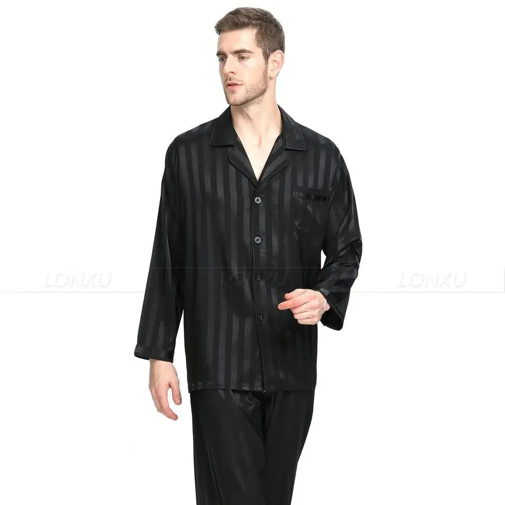 Pyjama Homme Rayé Confortable pour Chaque Jour