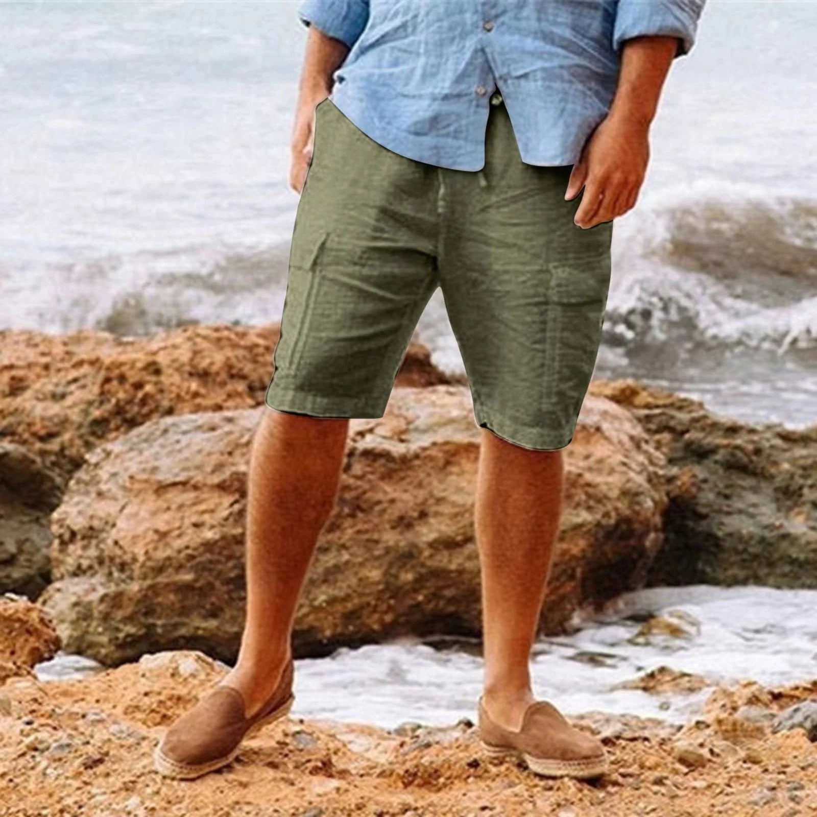Short Décontracté Blanc Été Homme - LuxeStyle