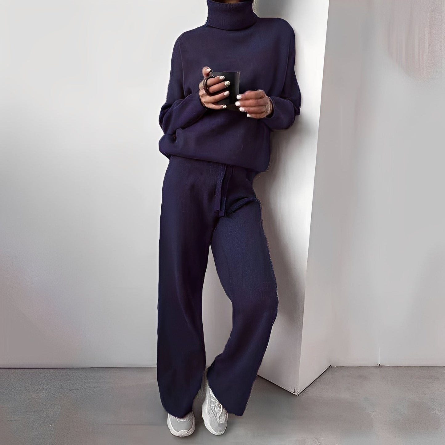 Maillot de Détente Douillet pour Femme - Tenue Deux Pièces Confortable et Chic