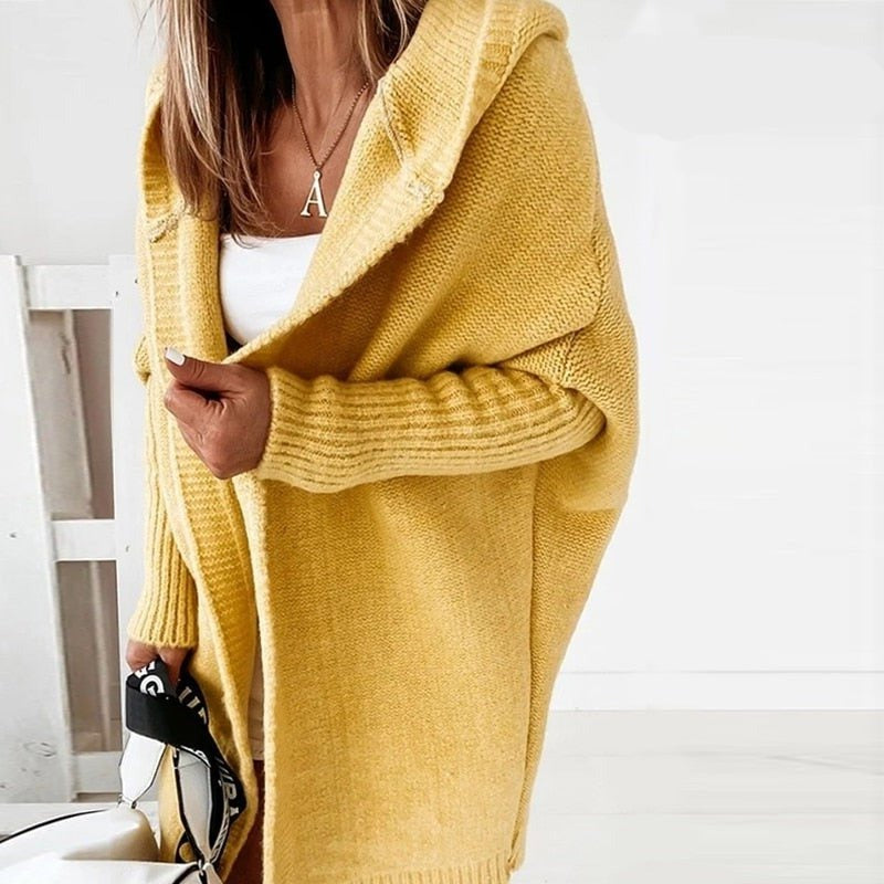 Cardigan Femme Longue Élégant Hiver