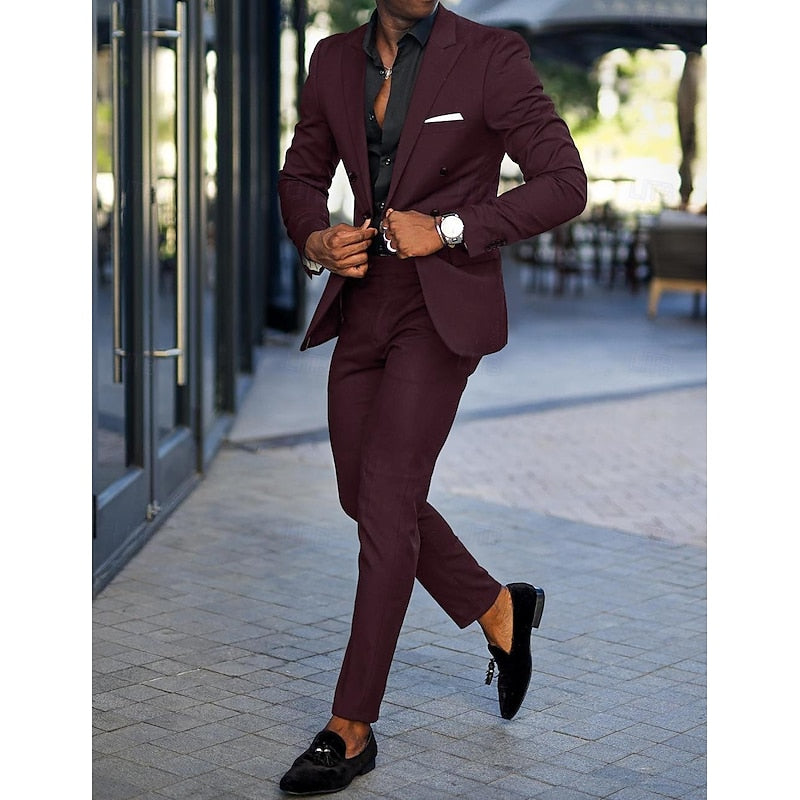 Costume Mariage Classique Pour Homme 2 Pièces