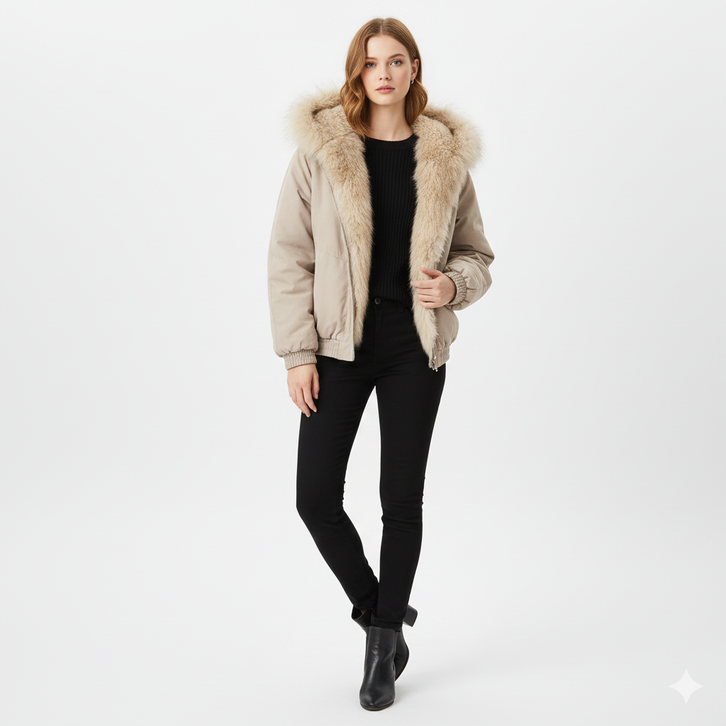 Manteau Femme Hiver Luxe - Parka Élégante avec Doublure Chaude - LuxeStyle