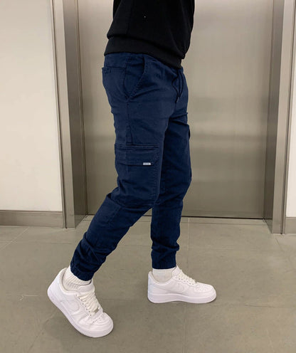 Pantalon Jogger Homme Élégant – Coupe Relâchée avec Ceinture Élastique et Poches Pratiques - LuxeStyle