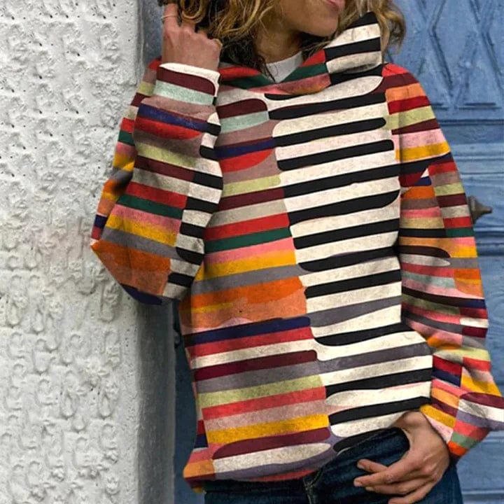 Pull Femme Élégant Vintage - Maille Classique avec Manches Longues - LuxeStyle