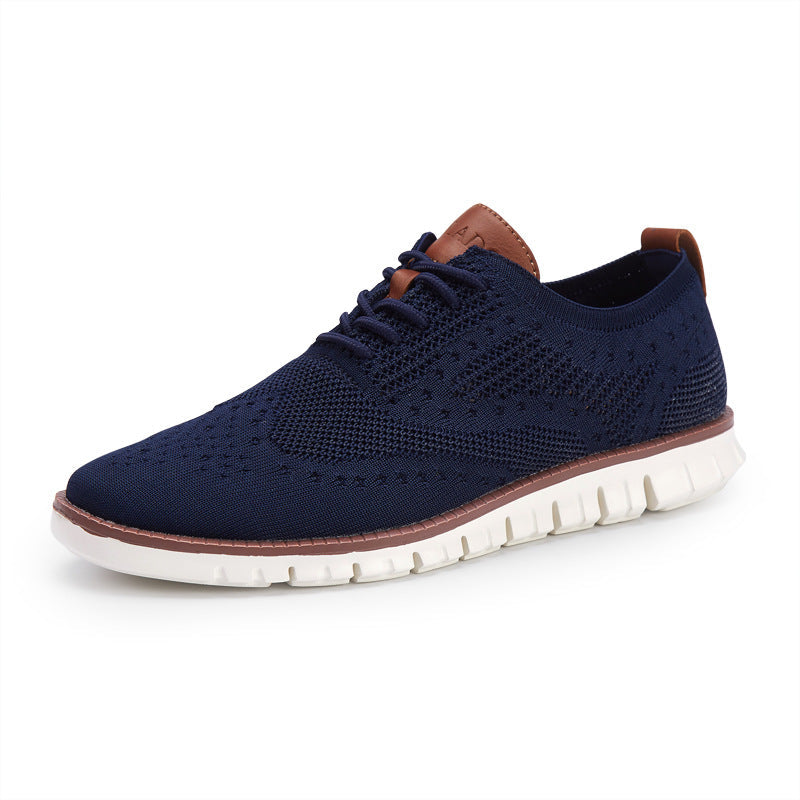 Baskets Ville Respirantes Bleu Foncé Homme - LuxeStyle