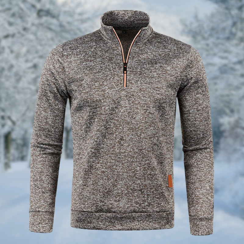 Pull à Capuche Zippé Décontracté Homme