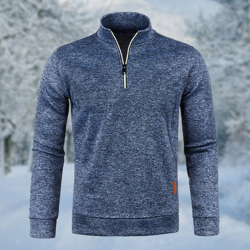 Pull à Capuche Zippé Décontracté Homme