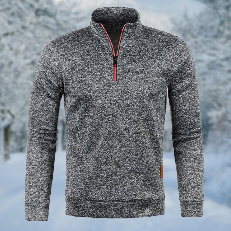 Pull à Capuche Zippé Décontracté Homme