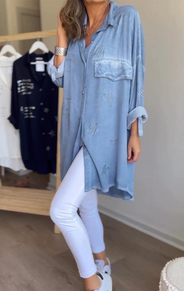 Chemise Étoilée Élégante pour Femme