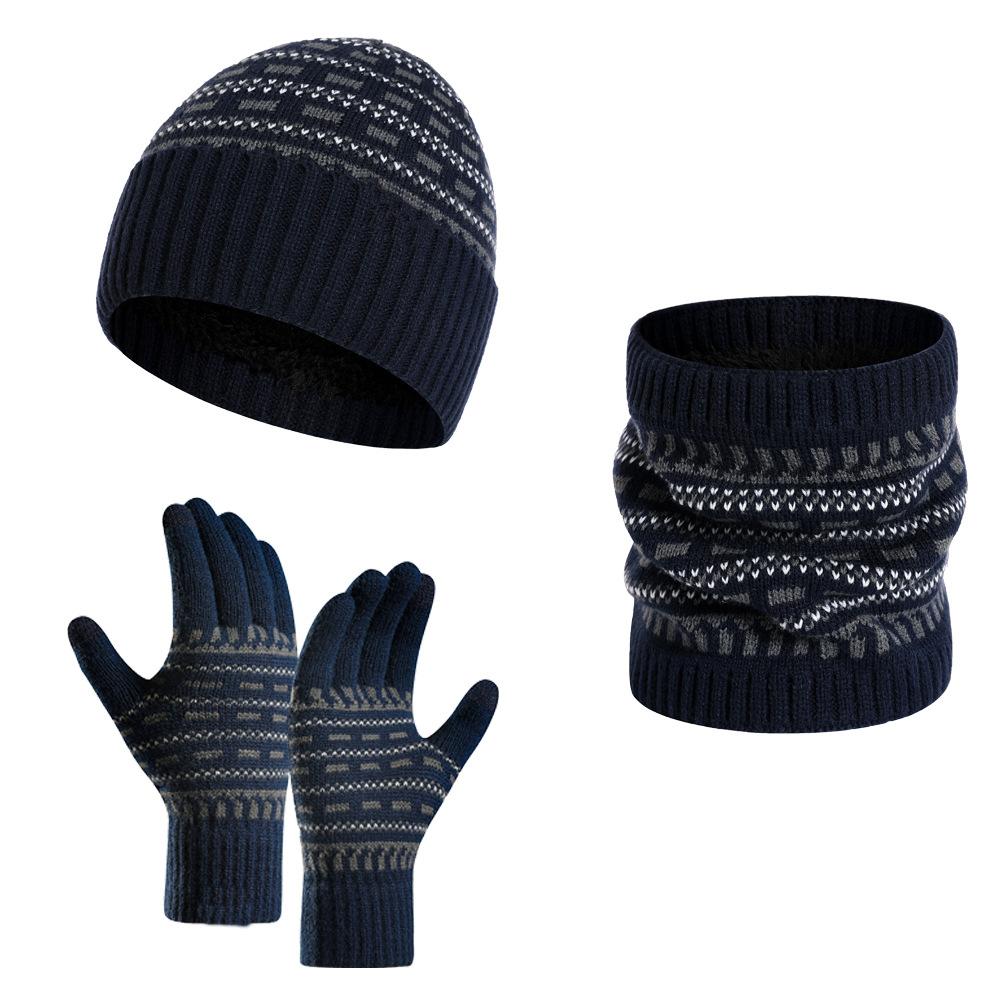 Tenue Hiver Homme Complète avec Bonnet, Écharpe et Gants