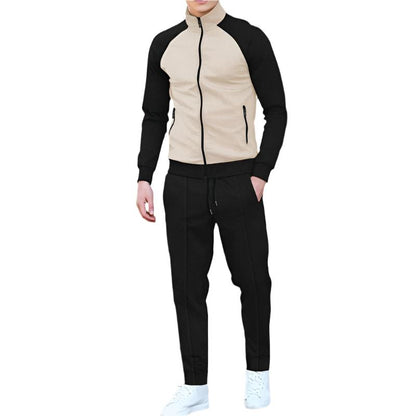 Veste de sport décontractée marron noir homme